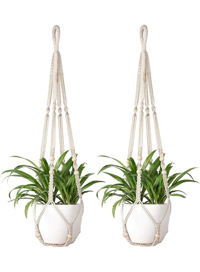 Antikiano Macrame Plant Hanger – Handmade Cotton Decor – Length 90 cm - Image 1