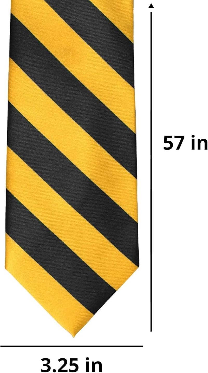 tiemart Men's Striped Tie Standard Length - Image 3