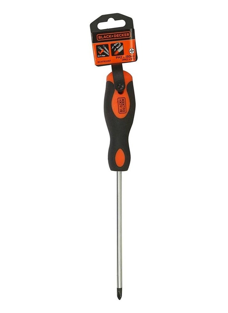 BLACK+DECKER Black+Decker Ph1X100mm Bimaterial Steel Phillips Screwdriver  - Image 2