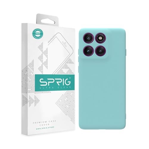 SPRIG Compatible with Moto Edge 60 Pro Premium Skintone Back Cover Drop Tested Shock Proof Mobile Case for Men, Women, Boys and Girls with Camera Protection (Light Green) - Image 1