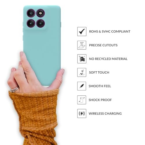 SPRIG Compatible with Moto Edge 60 Pro Premium Skintone Back Cover Drop Tested Shock Proof Mobile Case for Men, Women, Boys and Girls with Camera Protection (Light Green) - Image 4
