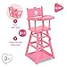 Corolle Baby Doll High Chair 2in1 Design fits 14 and 17 Baby Dolls Pink - Image 4