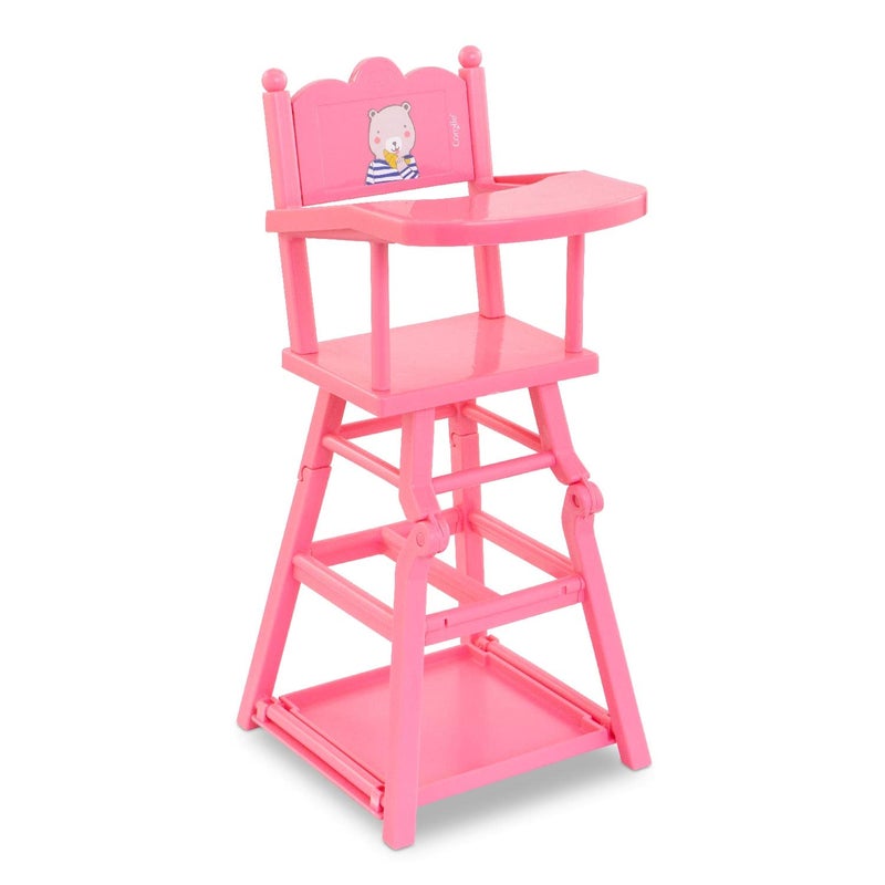 Corolle Baby Doll High Chair 2in1 Design fits 14 and 17 Baby Dolls Pink - Image 3