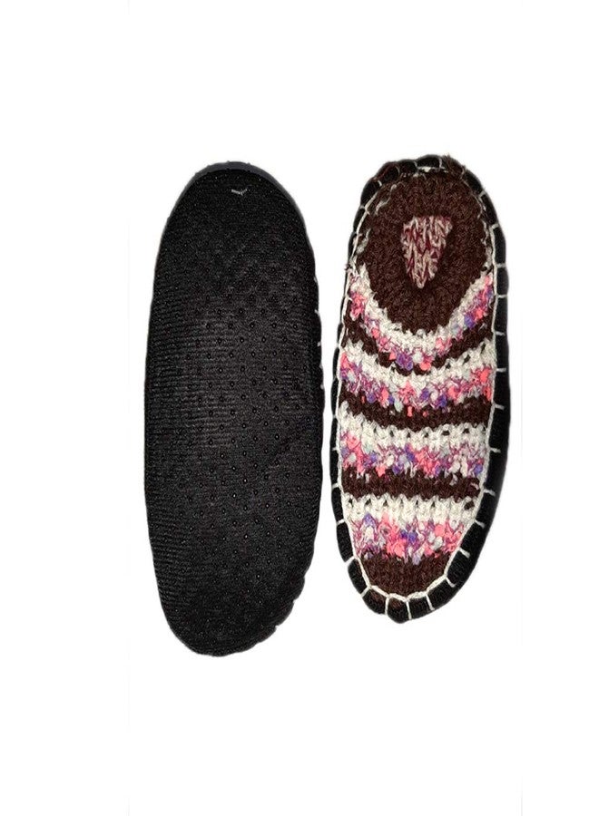 JMP Winter Warm Soft Woolen Knitted Loafer Slipper Socks with Colorful Stripes for Boys & Girl Kids (B003,3-4 Years)-(Color May Vary) Multicolour - Image 2