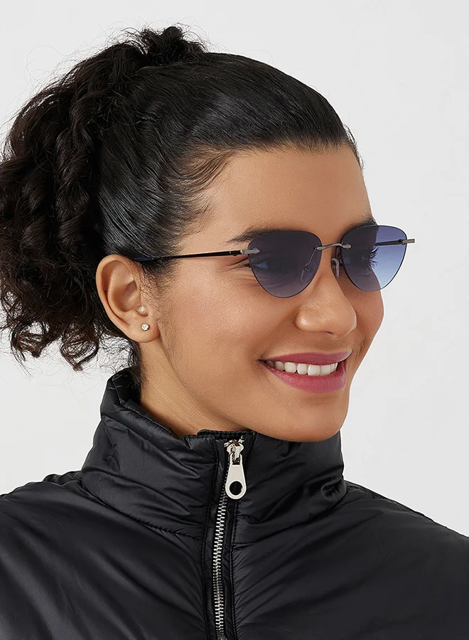 Blackout BlackOut MINIMALIST Women's Cat Eye Sunglasses with UV400 Protection