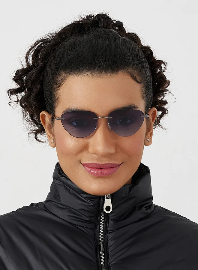 Blackout BlackOut MINIMALIST Women's Cat Eye Sunglasses with UV400 Protection