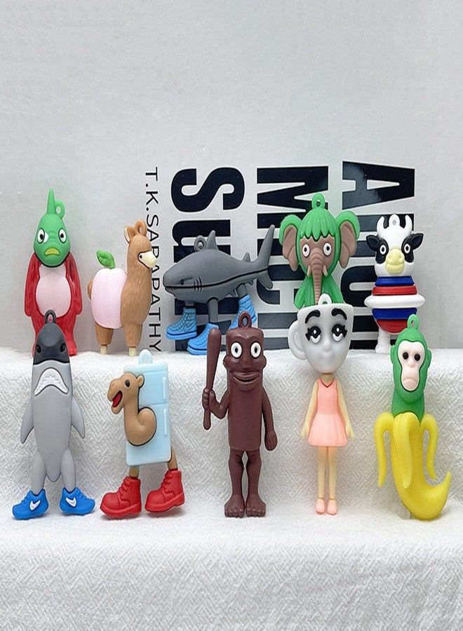 BdelrinQue 16PCS Italian Brainrot Toys Figurines, Italian Brainrot Toys Set, Tralalero Tralala Collectible Display for Desktop and Shelves, Tung Tung Tung Sahur Gift for Collectors and Enthusiasts - Image 5