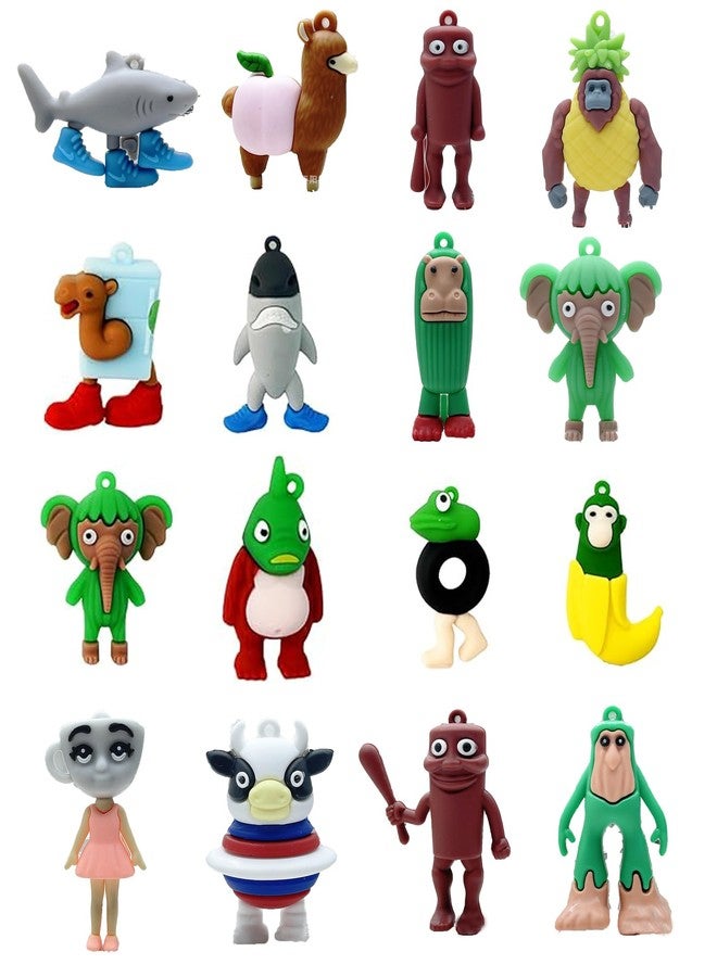 BdelrinQue 16PCS Italian Brainrot Toys Figurines, Italian Brainrot Toys Set, Tralalero Tralala Collectible Display for Desktop and Shelves, Tung Tung Tung Sahur Gift for Collectors and Enthusiasts - Image 1