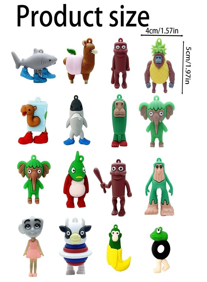 BdelrinQue 16PCS Italian Brainrot Toys Figurines, Italian Brainrot Toys Set, Tralalero Tralala Collectible Display for Desktop and Shelves, Tung Tung Tung Sahur Gift for Collectors and Enthusiasts - Image 2