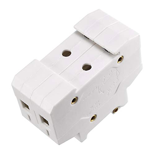 uxcell DIN Rail Mount Fuse Holder 2 Pole RT18-32 10mmx38mm with Indicator Light White - Image 2