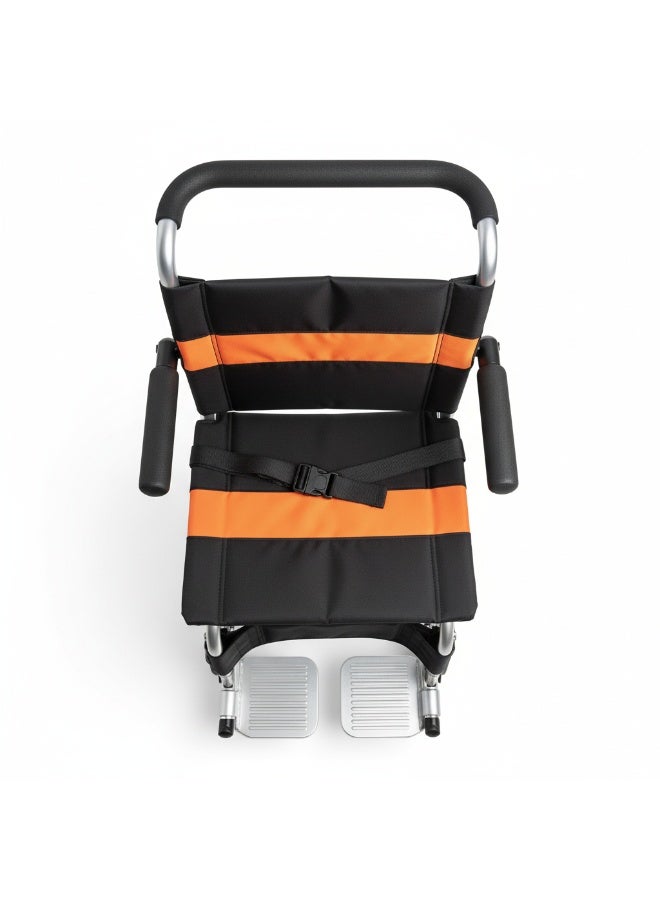 HT Lightweight and compact emergency medical chair – provides patient comfort and ease of movement for the paramedic. It stores quickly and is used effectively in narrow corridors and emergency situations. - Image 2