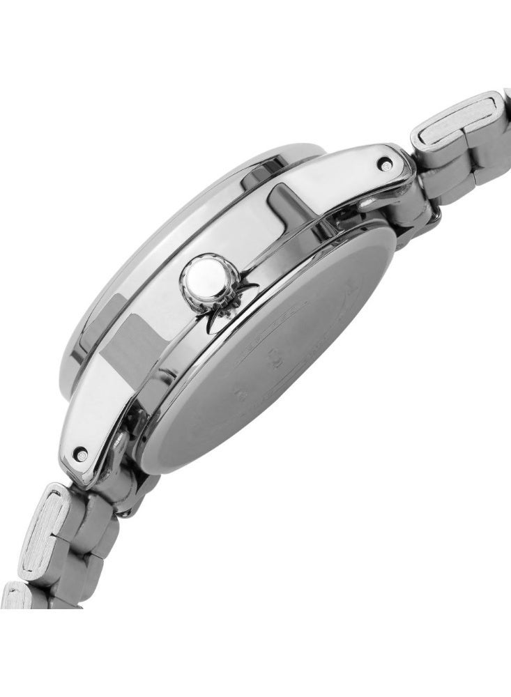 كاسيو Analog Women’s Watch LTP‑V002D‑1BUDF, 31 mm Stainless Steel Case, Black Dial & Silver Stainless Steel Band, Water Resistant - Image 3