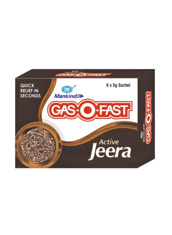 Mankind Gas-O-Fast Active Jeera for Acidity & Indigestion Relief, Instant Cooling Formula, Sachet Pack – 5 g x 6 Sachets - Image 4