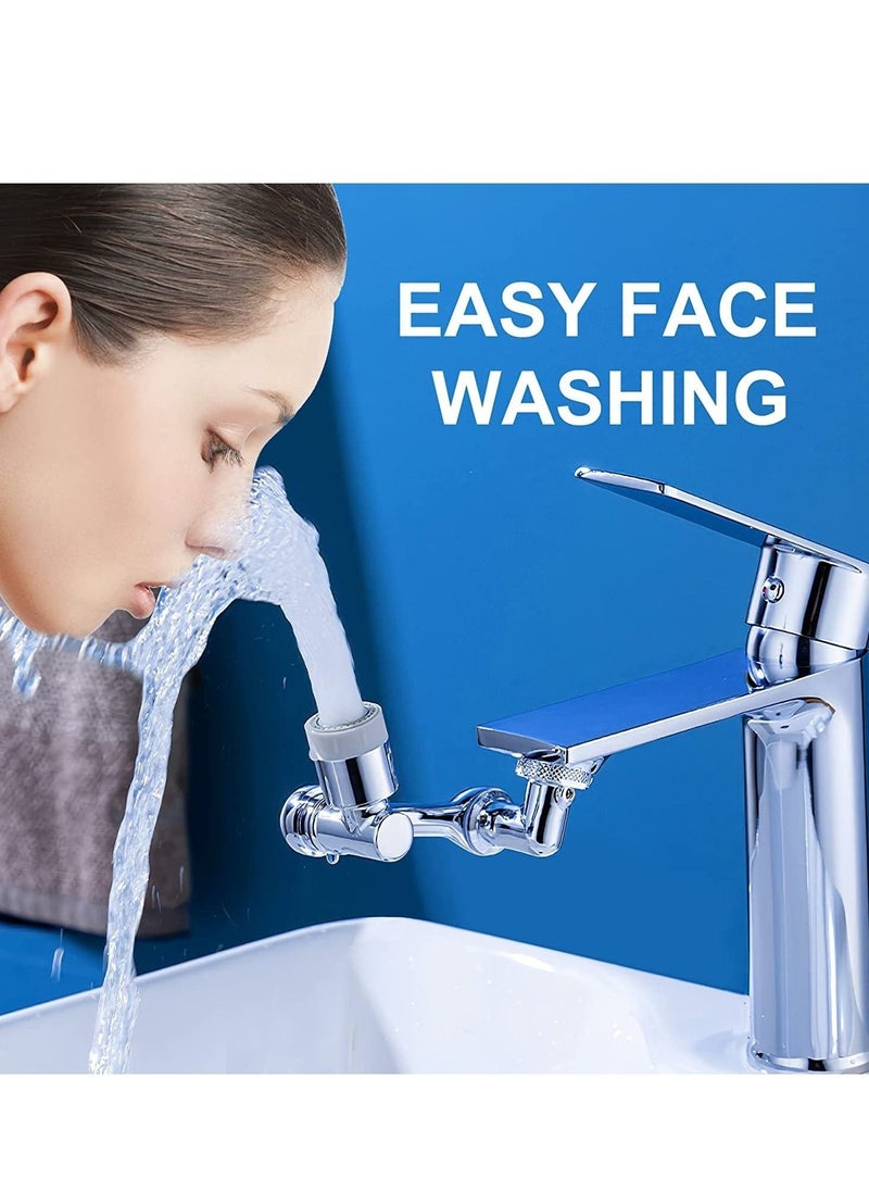 Generic - 1080 Rotating Faucet Extender Aerator-Swivel Faucet Attachment With 2 Water Outlet Modes For Bathroom Sink /Washing Face Rinse Fruits Brush Teeth - Image 1