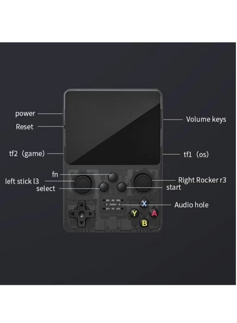 JAJEEK R35S Retro Handheld Game Console – 3.5" IPS HD Display, 15,000+ Preloaded Classic Games, 64GB Storage, Linux System, Portable Mini Gameboy-Style Console for PSP, Arcade & Retro Gaming - Image 3