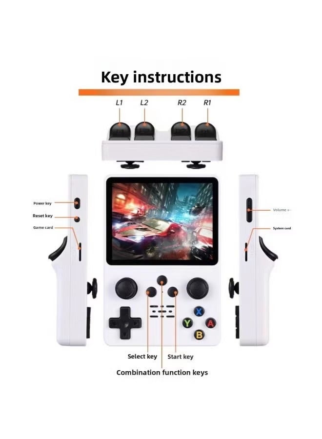 JAJEEK R35S Retro Handheld Game Console – 3.5" IPS HD Display, 15,000+ Preloaded Classic Games, 64GB Storage, Linux System, Portable Mini Gameboy-Style Console for PSP, Arcade & Retro Gaming - Image 5