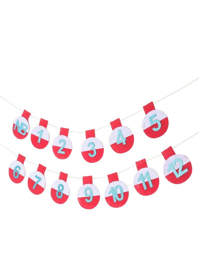 Amosfun Fishing Baby Monthly Photo flag banner 1st birthday photo garland first birthday picture banner baby 12 month photo banner 1 year birthday photo banner Dessert table cake supplies - Image 1