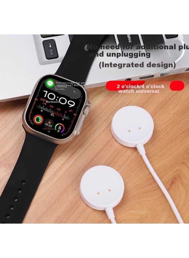 Xuanyi Huaqiangbei Smart Watch Charger Magnetic Charging Cable For Dw89/dw88/cd S9/ds8/dw98/s12 Watch Ultra/s9 Ultra2 White - Image 3