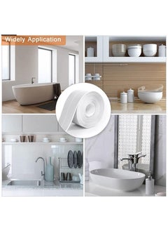 Multifunction Waterproof Sealing Tape Strip White PVC Self Adhesive Waterproof Wall Sticker for Bathroom and Kitchen