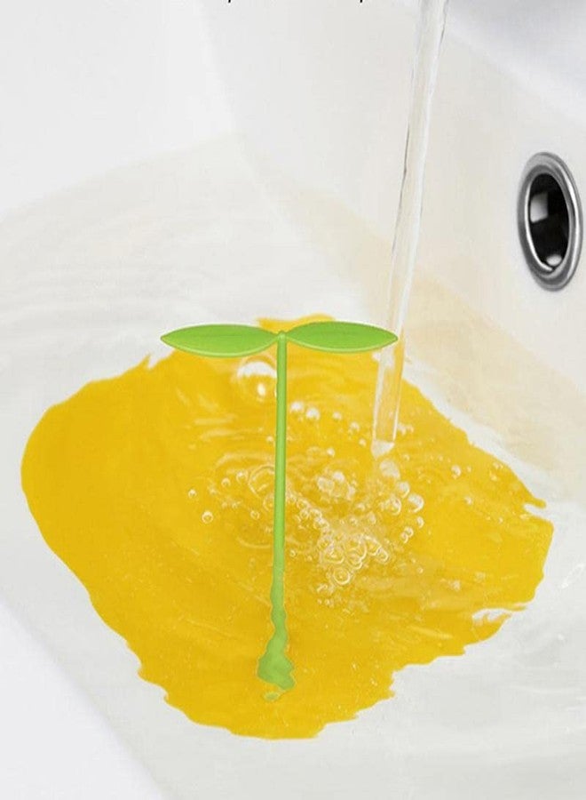 9UP® Silicone Bean Sprout Floor Drain - 3Pcs | Toilet Anti Smell Floor Drain Cover | Bathroom Sink Filter & Hair Catcher | Silicone Kitchen Sink Stopper | Bathroom Drain Stopper (3pcs, Colour-Yellow) - Image 5