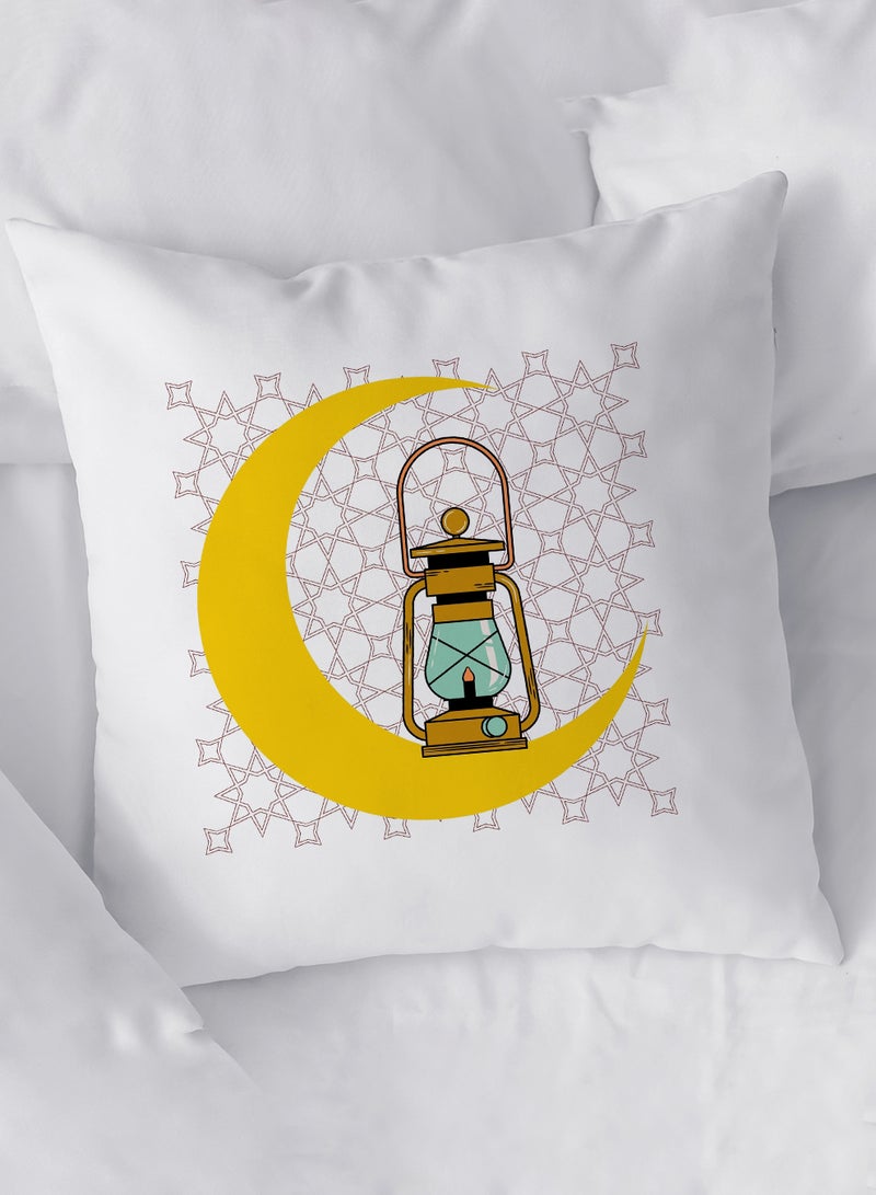 لوحة غطاء وسادة من البوليستر بتصميم فانوس رمضان - Image 1