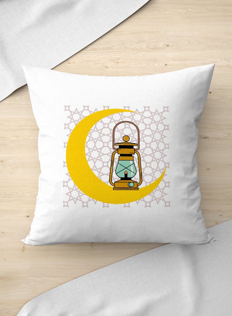 لوحة غطاء وسادة من البوليستر بتصميم فانوس رمضان - Image 3