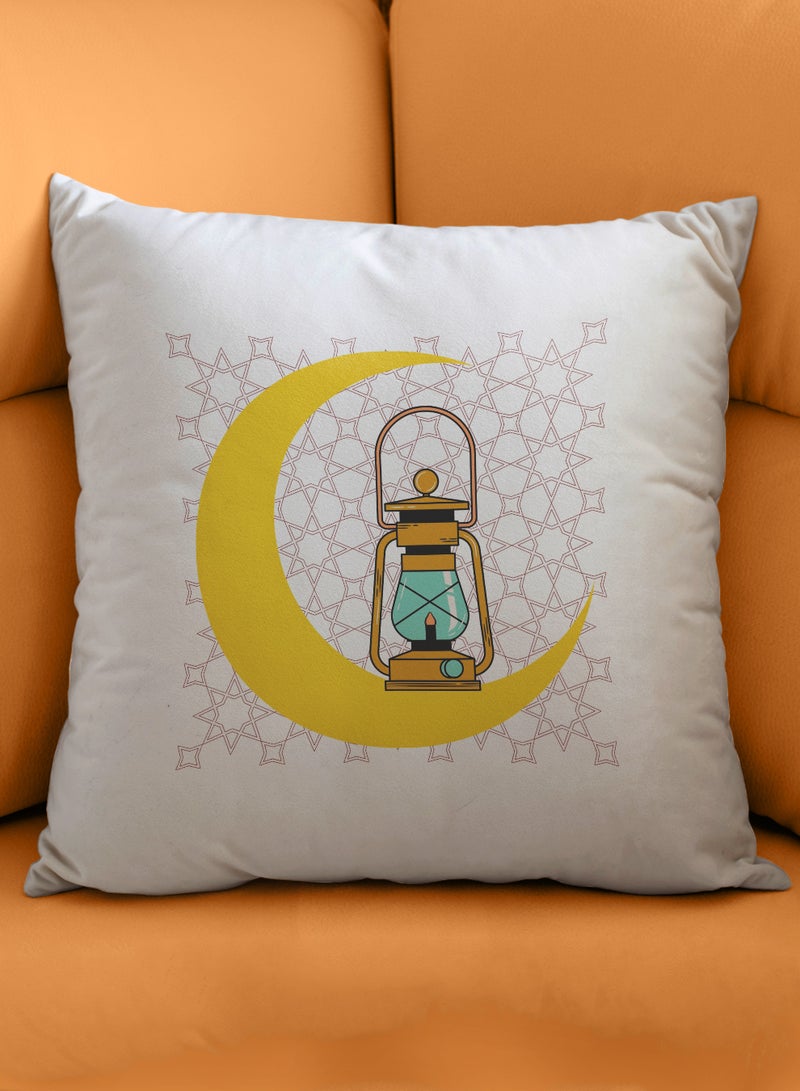 لوحة غطاء وسادة من البوليستر بتصميم فانوس رمضان - Image 4