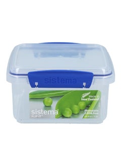 sistema Klip-It Airtight BPA-Free Plastic Food Container Clear and Blue 1.2 L 881650  - Image 1