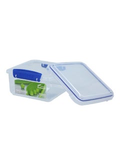 sistema Klip-It Airtight BPA-Free Plastic Food Container Clear and Blue 1.2 L 881650  - Image 2