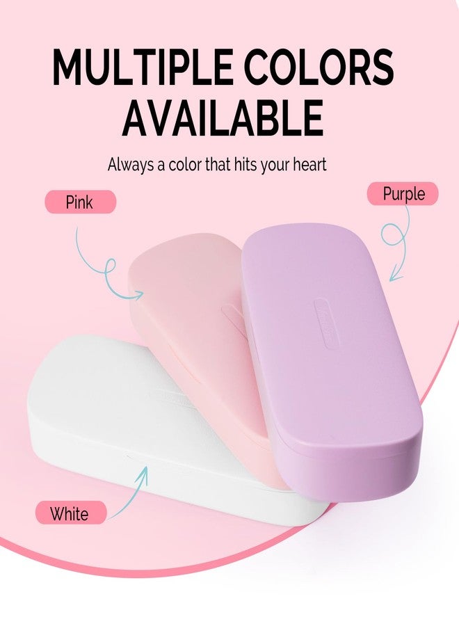 MelodySusie [2025 محدث] صندوق تخزين أدوات الأظافر من ميلودي سوزي، حامل عرض محمول مضاد للغبار، منظم حاوية لملحقات المانيكير، حقيبة مجموعة مثقاب الأظافر، صالون السفر المنزلي، وردي (صندوق فقط) - Image 3