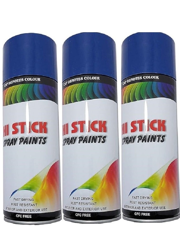 HI STICK Blue Spray Paint 12Pcs