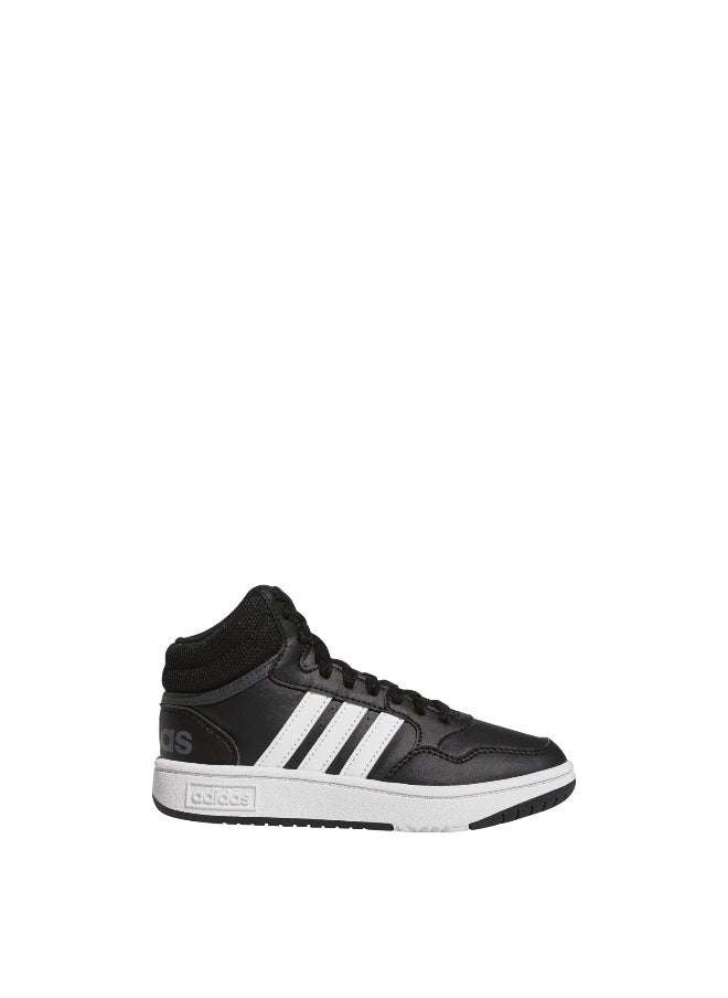Adidas adidas Hoops 3.0 Mid K Black Basketball Shoes 7-K  - Image 2