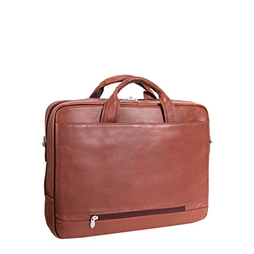 McKleinUSA S Series, MONTCLARE, Pebble Grain Calfskin Leather, 13" Leather Tablet Briefcase, Brown (15494), One Size - Image 4