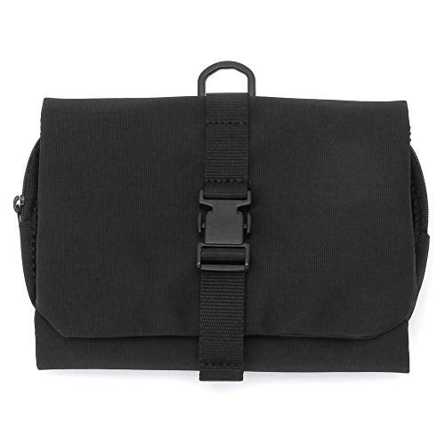 Muji Polyester Hanging Travel Case with Detachable Pouch 12 cm Width x 18 cm Depth x 45 cm Height Black - Image 1
