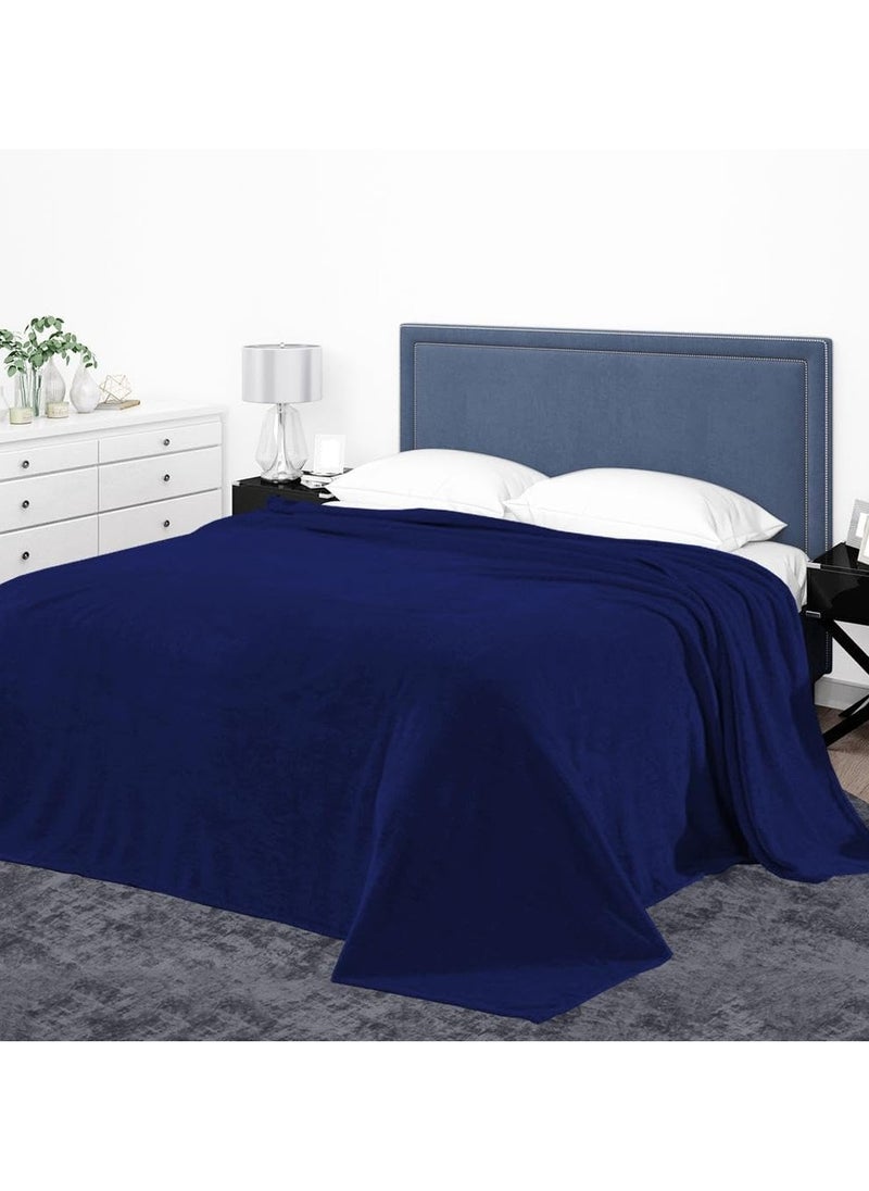 Home Smart Fleece Blanket King Size (200x220) for All Season,Fluffy Blanket Warm Bed Throws for Sofa Bed Comfortable and Soft 