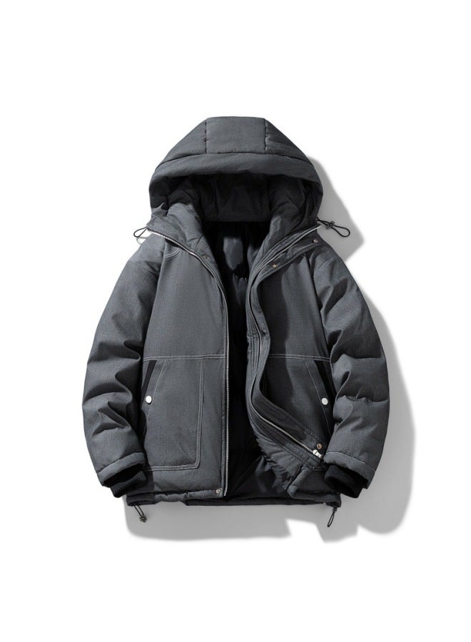 Winter Thickened Sports Cotton Jacket – Hooded Cardigan Outdoor Cotton Jacket – Casual Warm Jacket