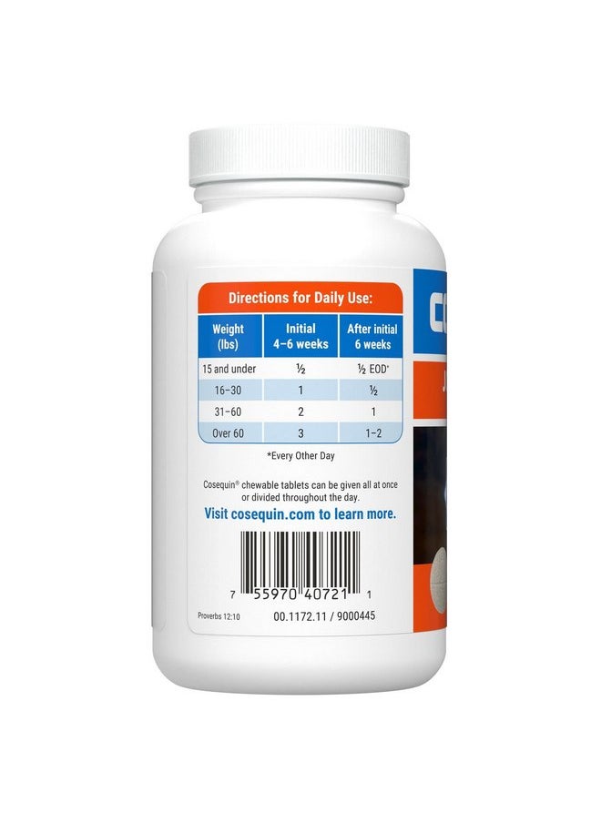 Nutramax Laboratories - Nutramax Laboratories Cosequin Maximum Strength Joint Health Supplement for Dogs - With Glucosamine, Chondroitin, and MSM, 60 Chewable Tablets - Image 1