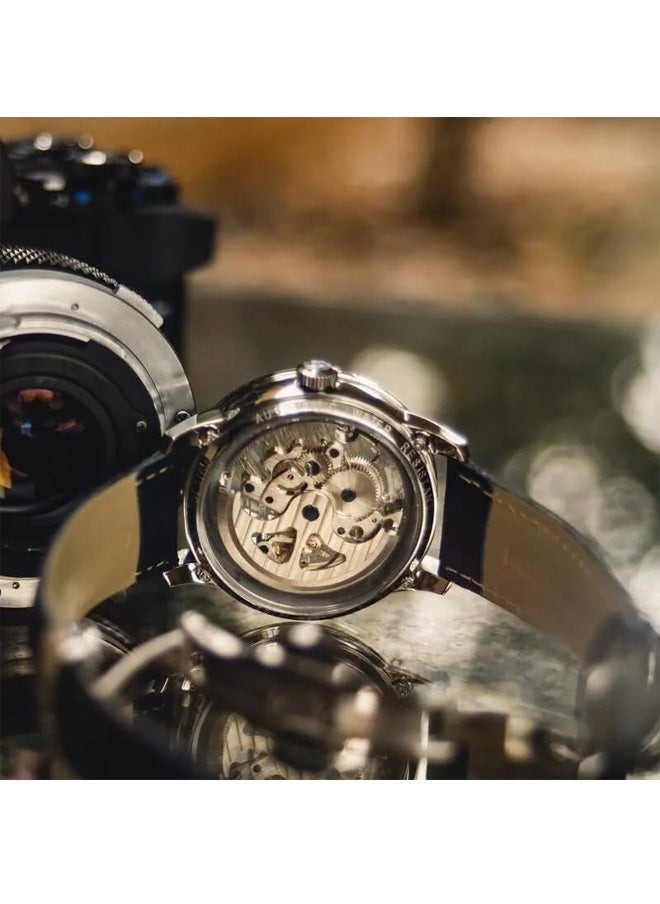 PAGANI DESIGN - Men's Automatic Mechanical Watches ,Waterproof,Leather Strap 43MM Mechanical Skeleton Sapphire Glass Surface Stainless Steel Case, Fashion Casual Business Watches PD1638 - Image 1