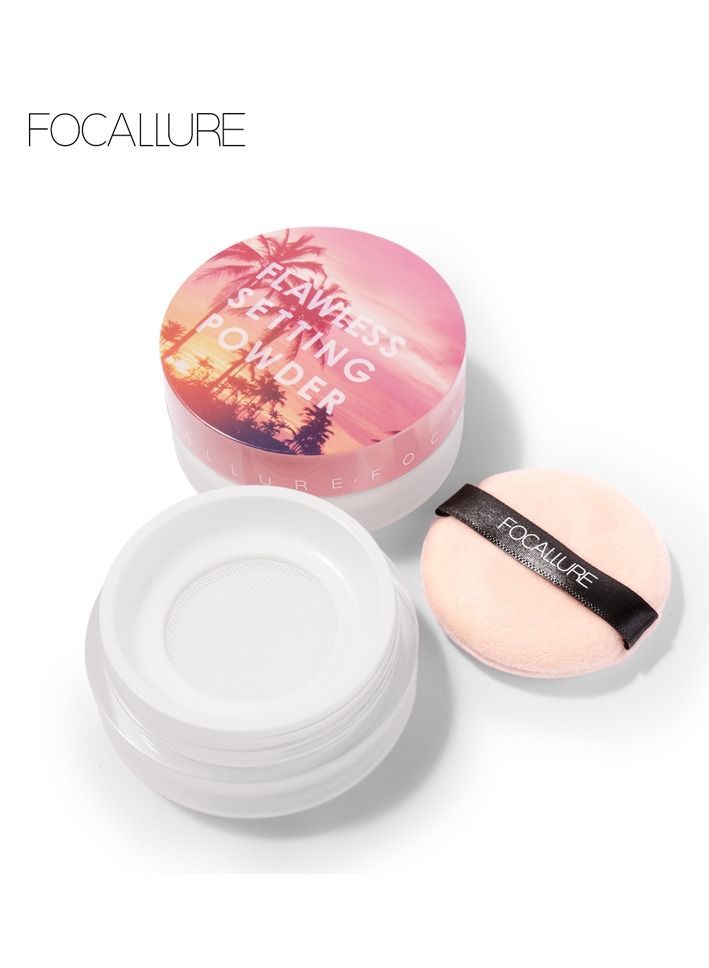 FOCALLURE Flawless Filtered Light Setting Powder #3 Coralline Color  - Image 1