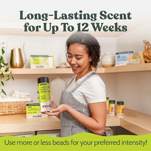 Roobi Sustainable Laundry Scent Booster Beads. Linen Breeze Fragrance Laundry Beads. 500 gr Bulk Booster Pack. Carbon Neutral, 100% Vegan. - Image 4