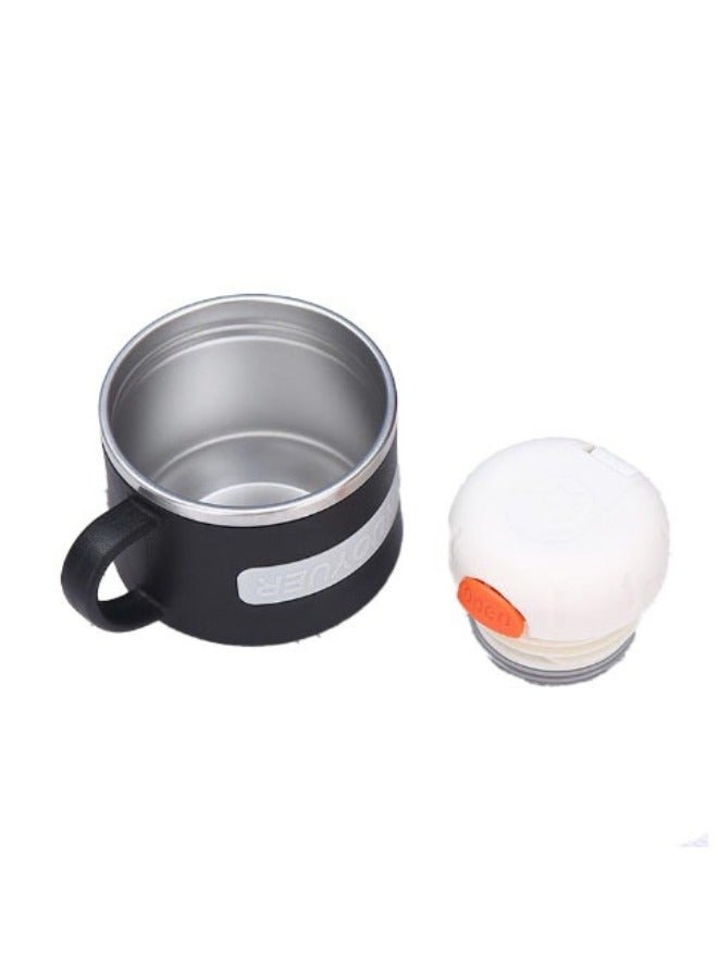 Happy Home Stainless Steel Thermos Flask with Tea Infuser and Mug to Keep Hot Drinks for 12 Hours and Cold Drinks for 6 Hours 800ml - Orange - Image 4