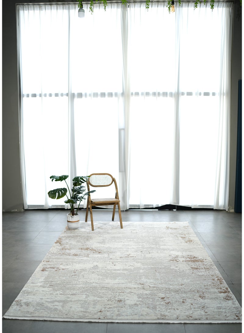 Ramsha Washable Area Rug Large Carpet For Bedroom Rug 100x400 cm For Living Room MR172 Polyester Abstract Pattern Carpet - Image 1