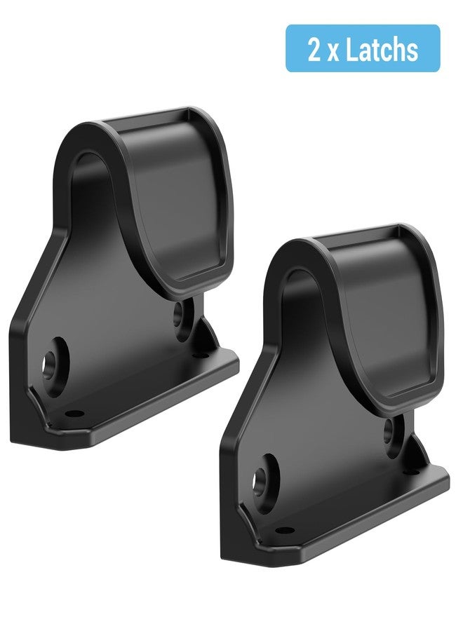HAMOPY Auto-Lock Retractable Baby Gate Replacement Parts, Original Hardware Set (Including 2 x Latches + 2 x Brackets + 1 x Floor Hook + 1 Set of Screws) Only Fit 55“&71” Auto-Lock Baby Gate(Black) - Image 2