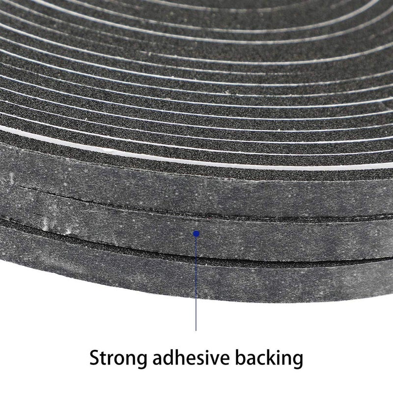 MXCELL High Density Foam Tape Waterproof Sealing Strip CR Strips Neoprene Single-Sided Adhesive EVA Seal AC Foam Weather Stripping 1/2in X 1/2in X 13Ft - Image 5
