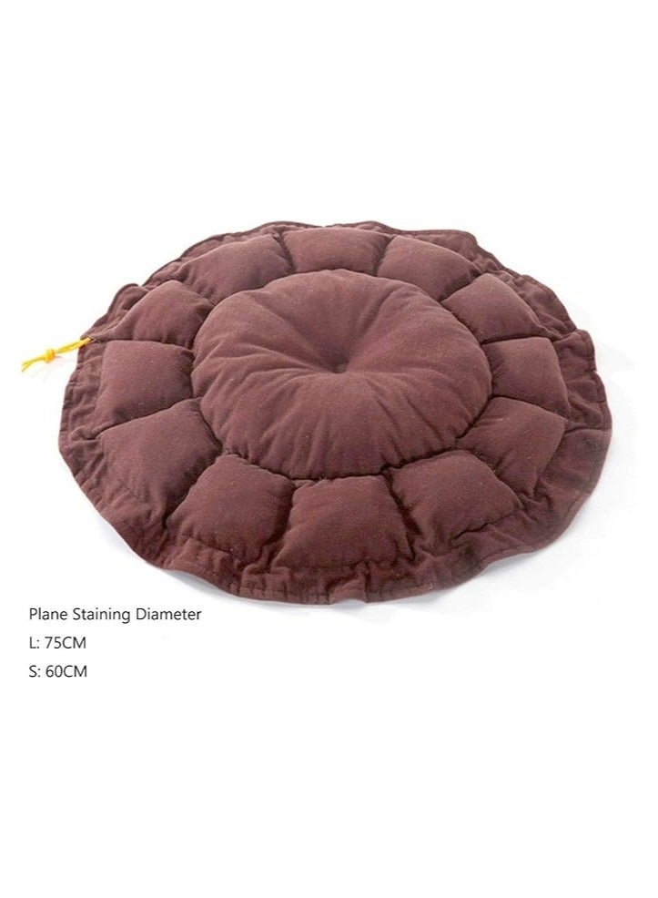 مورو مورو عش كلب مدور قطن – سرير مريح قابل للعكس للقطط والكلاب الصغيرة - Image 3