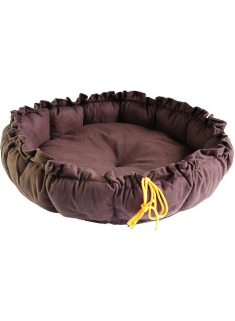 عش كلب مدور قطن – سرير مريح قابل للعكس للقطط والكلاب الصغيرة