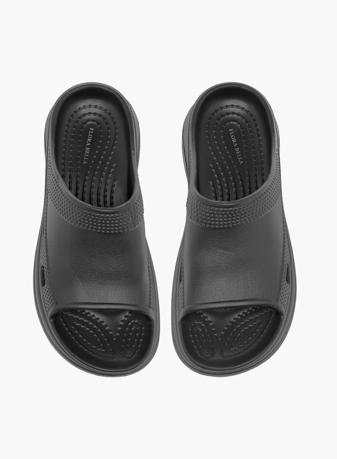 Flora Bella By Shoexpress Women Textured Slip-On Slides - Image 2