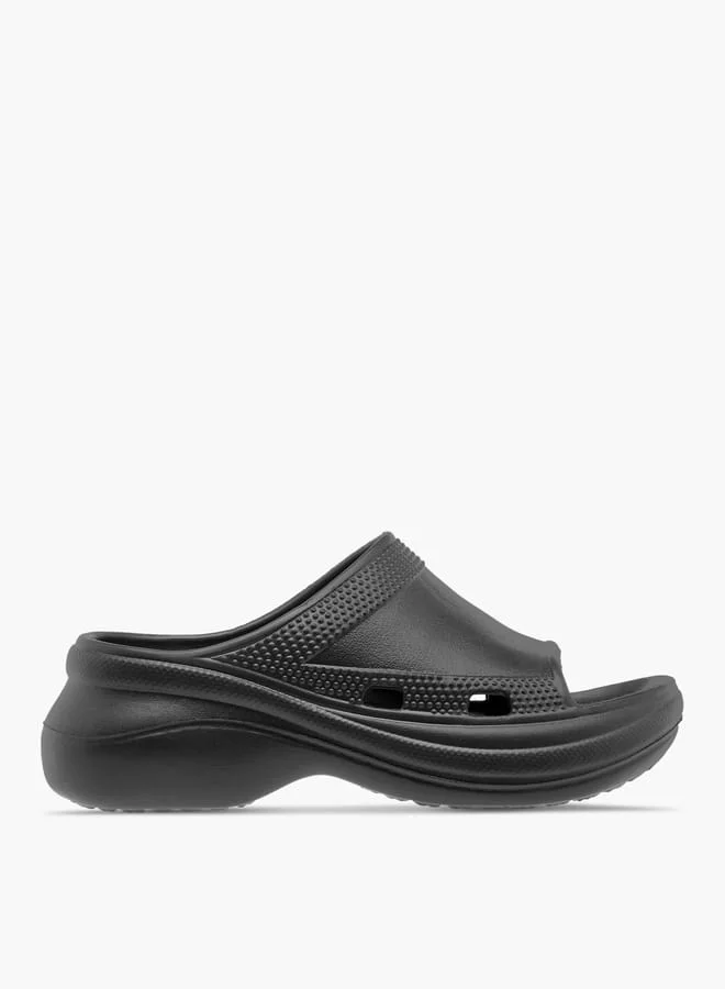 Women Textured Slip-On Slides