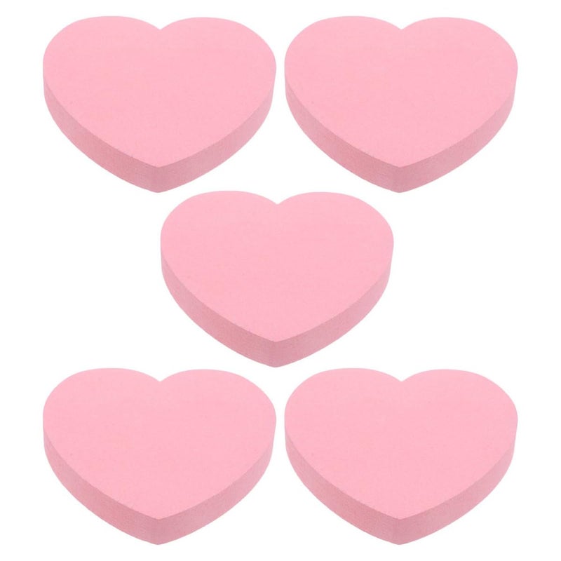 Heart Shaped Self Adhesive Note Stickers 500 Sheets Pink Memo Pads For Office School Desk - Image 2