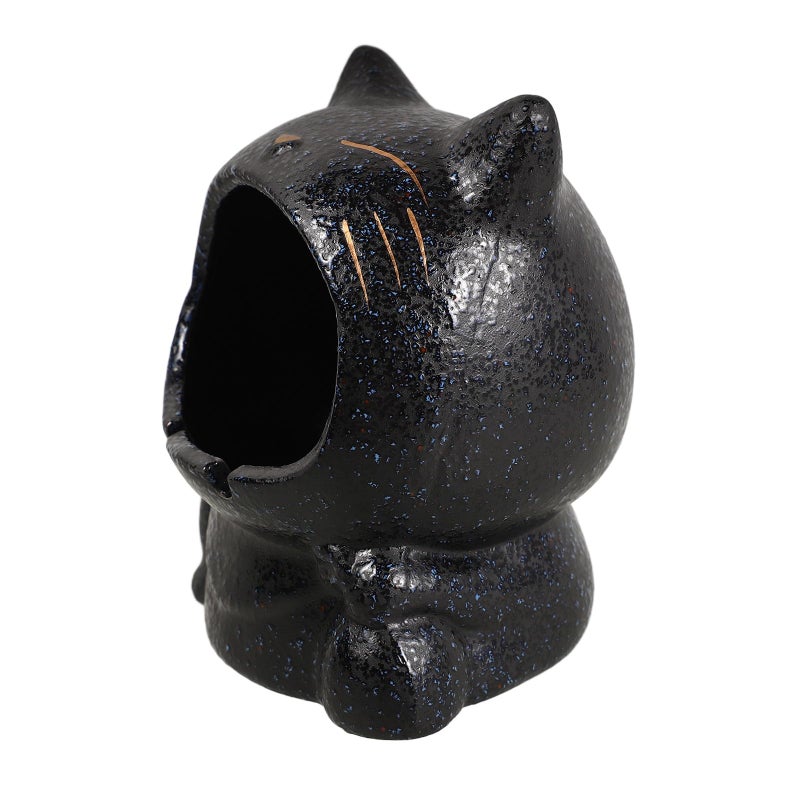 Ceramic Cat Ashtray Smokeless Indoor Outdoor Smoking Ash Tray Decorative Resin Glass Home Office Patio Use - Image 2